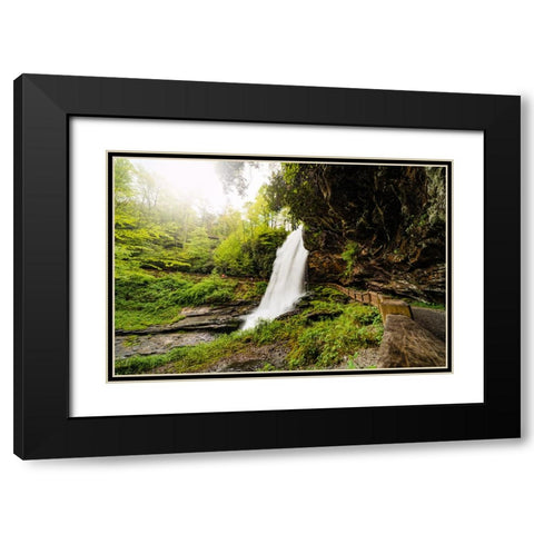 Dry Falls 3 Black Modern Wood Framed Art Print with Double Matting by Malone, Will