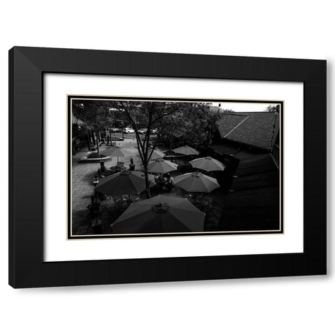Lunch Black Modern Wood Framed Art Print with Double Matting by Malone, Will