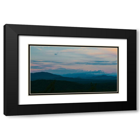 Smokey Morning Black Modern Wood Framed Art Print with Double Matting by Malone, Will