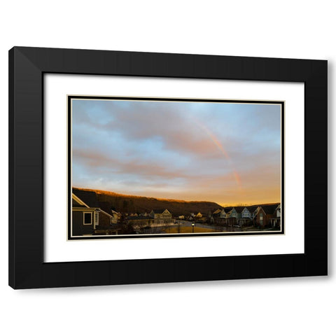 Black Creek Rainbow 2 Black Modern Wood Framed Art Print with Double Matting by Malone, Will