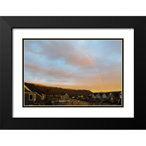 Black Creek Rainbow 2 Black Modern Wood Framed Art Print with Double Matting by Malone, Will