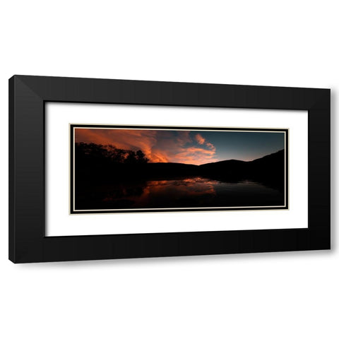 Bonfire Black Modern Wood Framed Art Print with Double Matting by Malone, Will