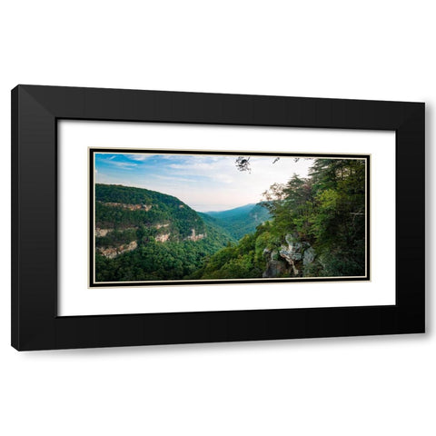 Cloudland Black Modern Wood Framed Art Print with Double Matting by Malone, Will