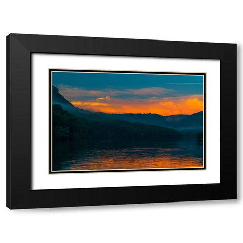 Fire in the Sky Black Modern Wood Framed Art Print with Double Matting by Malone, Will