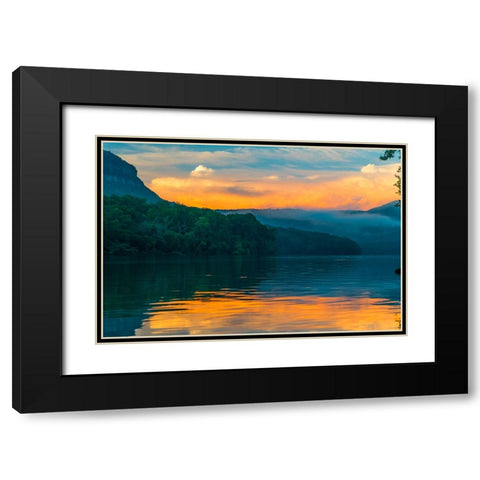 Fire in the Sky 2 Black Modern Wood Framed Art Print with Double Matting by Malone, Will
