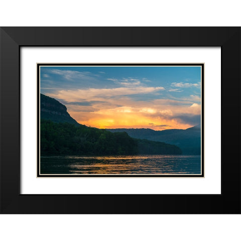 Fire in the Sky 4 Black Modern Wood Framed Art Print with Double Matting by Malone, Will