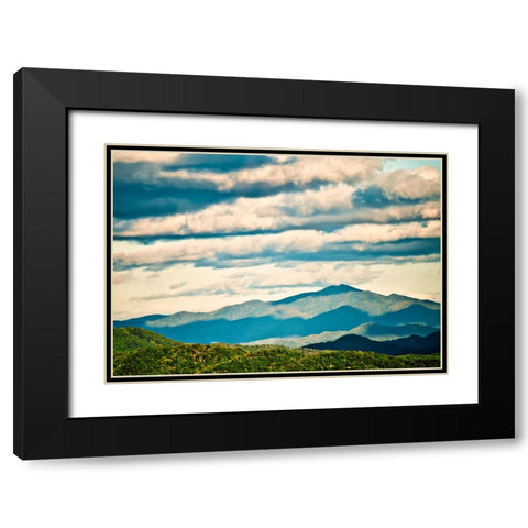 Smokey Black Modern Wood Framed Art Print with Double Matting by Malone, Will