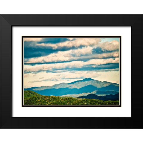 Smokey Black Modern Wood Framed Art Print with Double Matting by Malone, Will