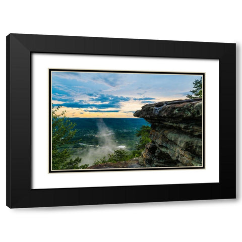 Steam Black Modern Wood Framed Art Print with Double Matting by Malone, Will