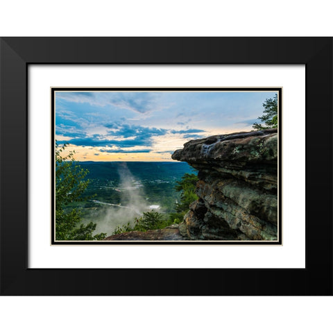 Steam Black Modern Wood Framed Art Print with Double Matting by Malone, Will