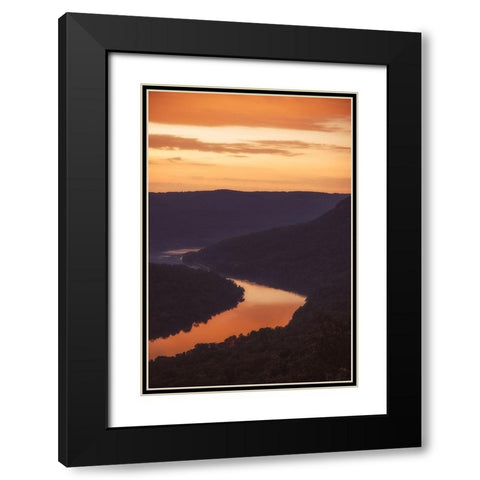 Sunrise Black Modern Wood Framed Art Print with Double Matting by Malone, Will