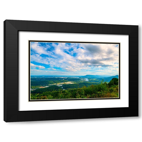 Tennessee Valley Black Modern Wood Framed Art Print with Double Matting by Malone, Will