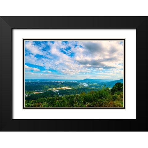 Tennessee Valley Black Modern Wood Framed Art Print with Double Matting by Malone, Will