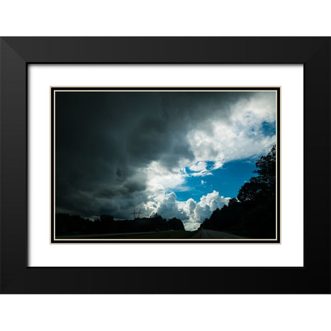 The Void Black Modern Wood Framed Art Print with Double Matting by Malone, Will