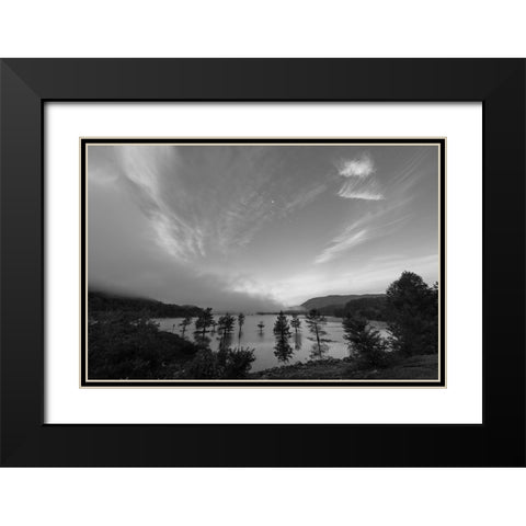 Day Night Black Modern Wood Framed Art Print with Double Matting by Malone, Will
