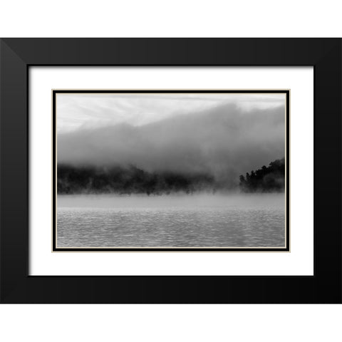 Ocoee Fog 3 Black Modern Wood Framed Art Print with Double Matting by Malone, Will
