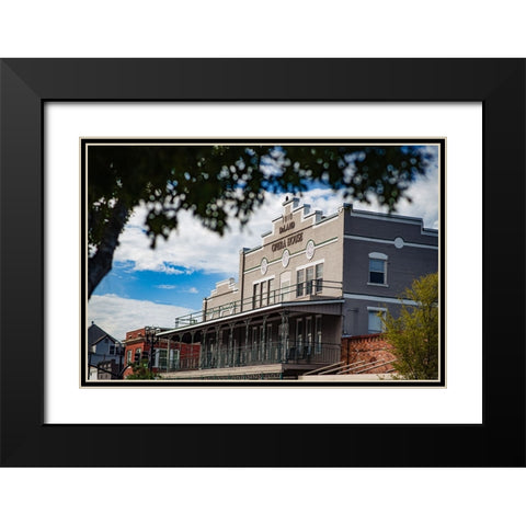 Opera House Black Modern Wood Framed Art Print with Double Matting by Malone, Will