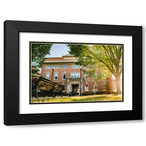 Opera House 2 Black Modern Wood Framed Art Print with Double Matting by Malone, Will