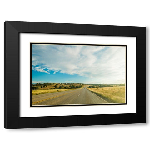 Hill Country  Black Modern Wood Framed Art Print with Double Matting by Malone, Will