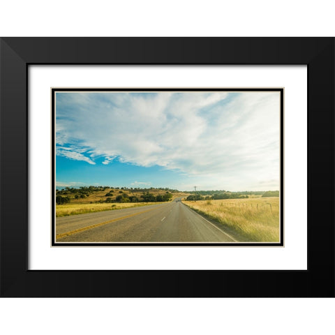 Hill Country  Black Modern Wood Framed Art Print with Double Matting by Malone, Will