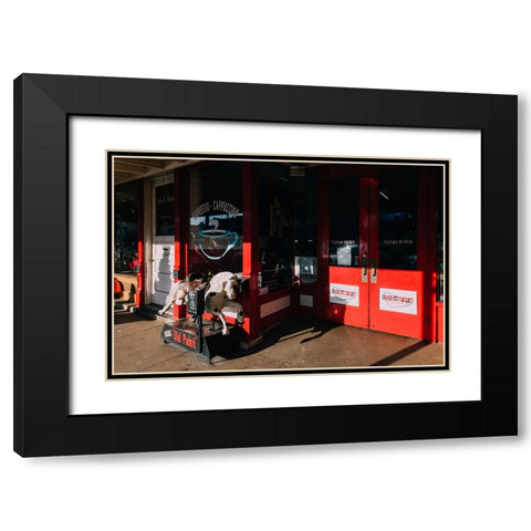 Old Paint Black Modern Wood Framed Art Print with Double Matting by Malone, Will