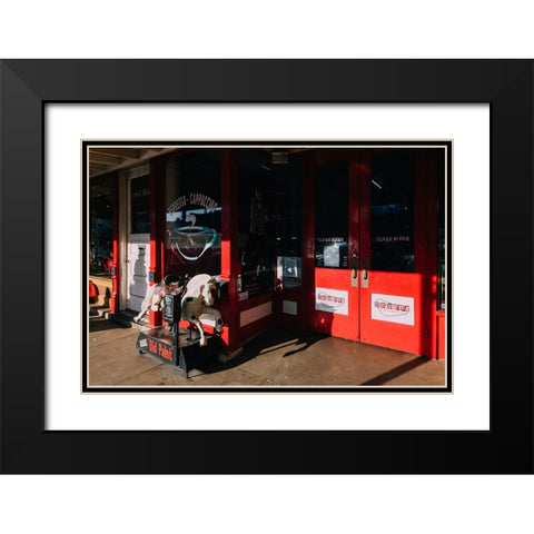 Old Paint Black Modern Wood Framed Art Print with Double Matting by Malone, Will