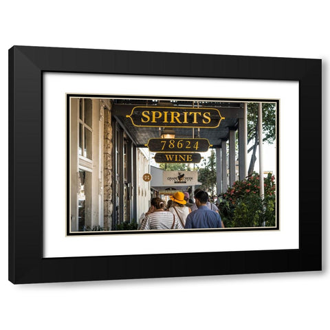 Woman in the Yellow Hat Black Modern Wood Framed Art Print with Double Matting by Malone, Will