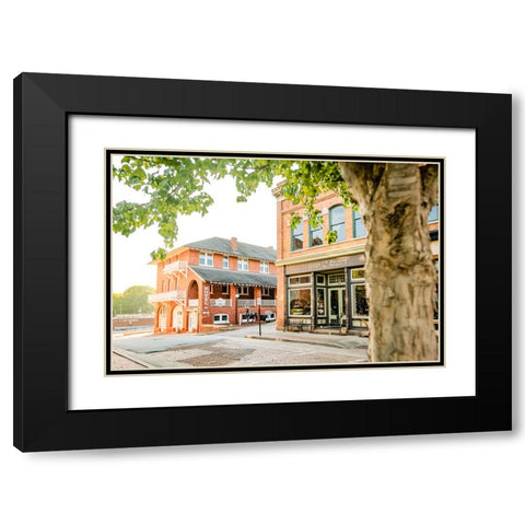 Hotel Black Modern Wood Framed Art Print with Double Matting by Malone, Will