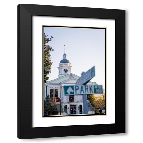 Park Street 2 Black Modern Wood Framed Art Print with Double Matting by Malone, Will