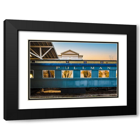 Pullman Black Modern Wood Framed Art Print with Double Matting by Malone, Will