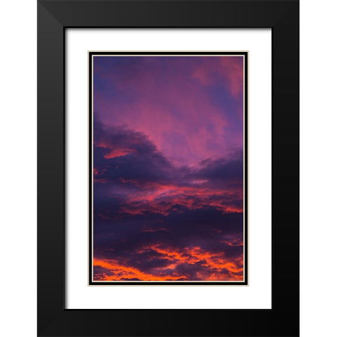 Beaufort Sky Black Modern Wood Framed Art Print with Double Matting by Malone, Will