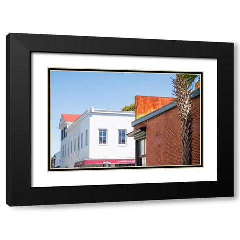 Downtown Beaufort 5 Black Modern Wood Framed Art Print with Double Matting by Malone, Will