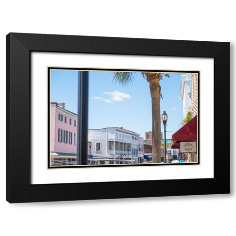 Downtown Beaufort 7 Black Modern Wood Framed Art Print with Double Matting by Malone, Will