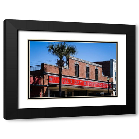 Old Bay Marketplace Black Modern Wood Framed Art Print with Double Matting by Malone, Will