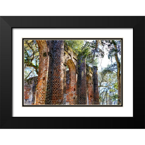 Old Sheldon 1 Black Modern Wood Framed Art Print with Double Matting by Malone, Will