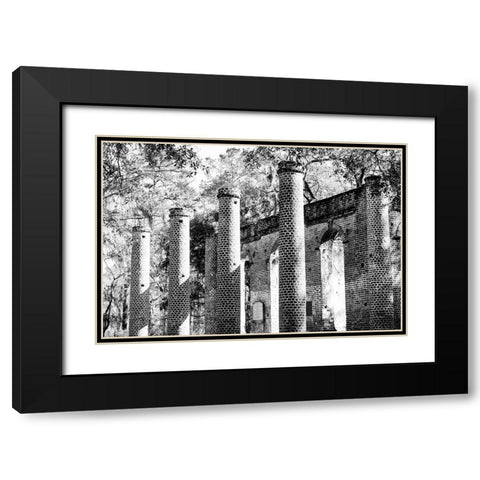 Old Sheldon 2 Black Modern Wood Framed Art Print with Double Matting by Malone, Will