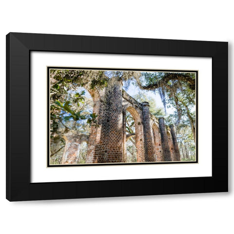 Old Sheldon 3 Black Modern Wood Framed Art Print with Double Matting by Malone, Will