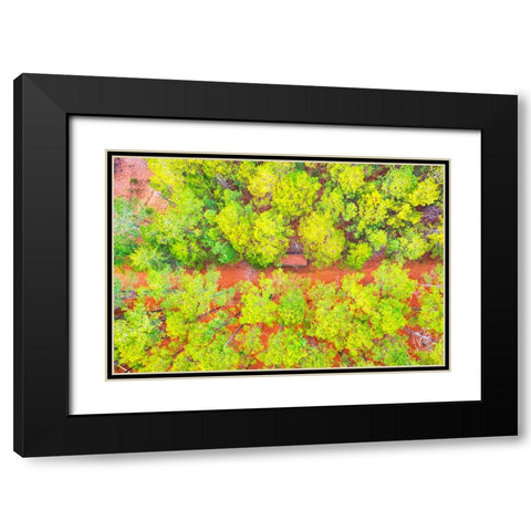 Hunting Shed Black Modern Wood Framed Art Print with Double Matting by Malone, Will