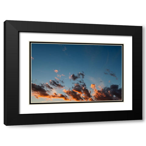 Sunset Nebula Black Modern Wood Framed Art Print with Double Matting by Malone, Will