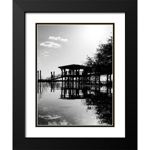 Beautiful Bluffton Day 2 Black Modern Wood Framed Art Print with Double Matting by Malone, Will