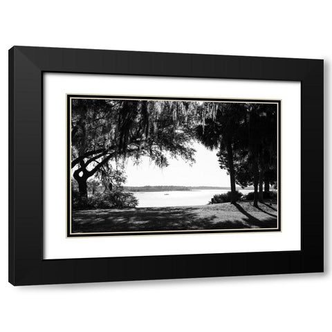 Bluffton Scene  Black Modern Wood Framed Art Print with Double Matting by Malone, Will
