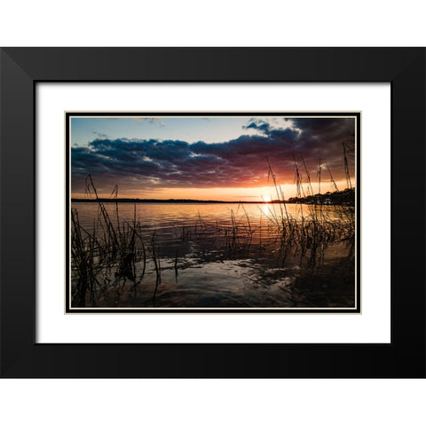 Classic Sunset 2 Black Modern Wood Framed Art Print with Double Matting by Malone, Will