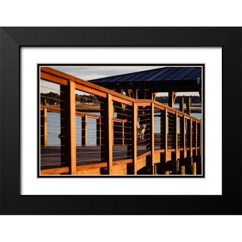 Golden Boi Black Modern Wood Framed Art Print with Double Matting by Malone, Will
