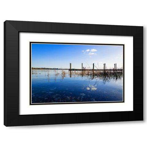 Overlook Black Modern Wood Framed Art Print with Double Matting by Malone, Will