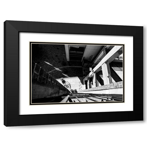 Look Down Black Modern Wood Framed Art Print with Double Matting by Malone, Will