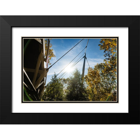 Suspension Black Modern Wood Framed Art Print with Double Matting by Malone, Will