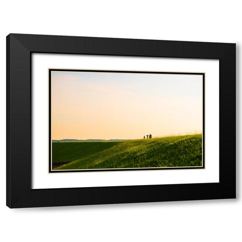 A Long Way 2 Black Modern Wood Framed Art Print with Double Matting by Malone, Will