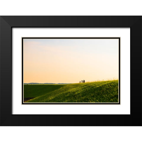 A Long Way 2 Black Modern Wood Framed Art Print with Double Matting by Malone, Will