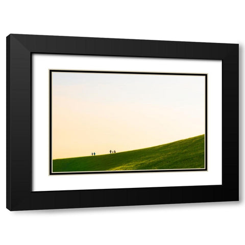 A Long Way 3 Black Modern Wood Framed Art Print with Double Matting by Malone, Will