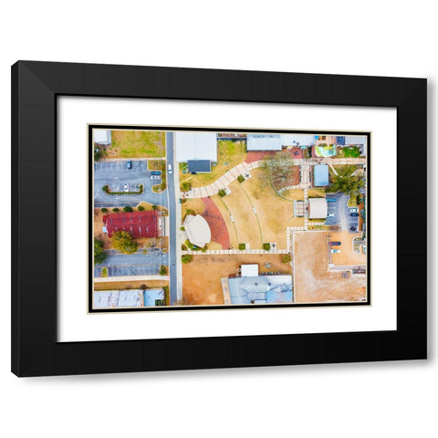 Amphitheater 2 Black Modern Wood Framed Art Print with Double Matting by Malone, Will